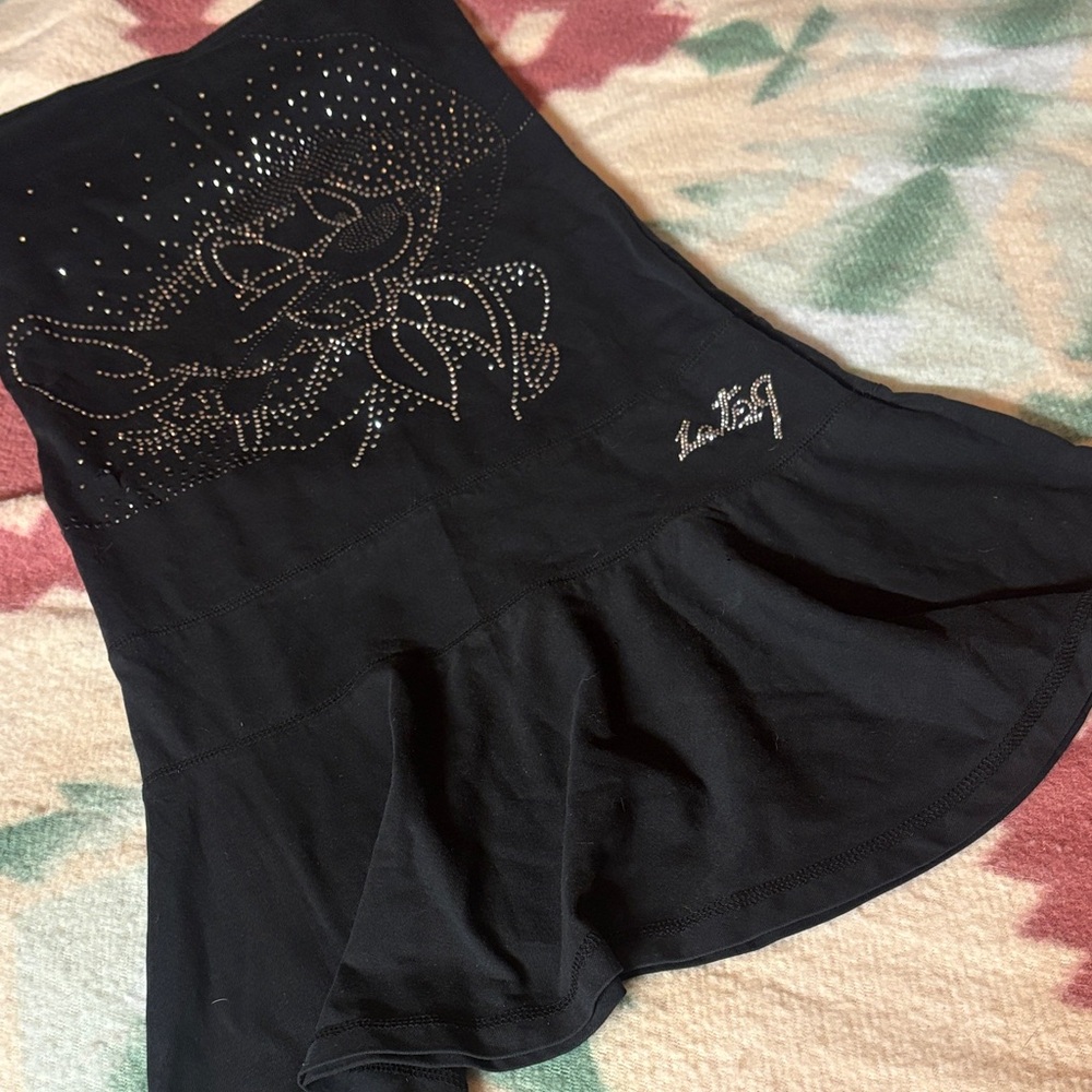 Black Embellished Women's Skirt